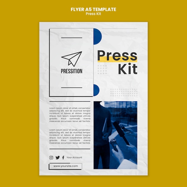 Free PSD Press Kit Template Design – Download for PSD