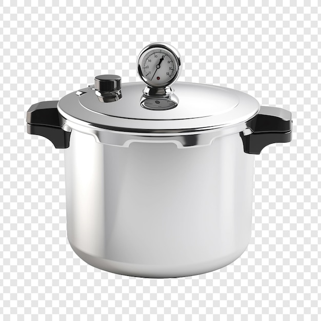 Pressure cooker isolated on transparent background