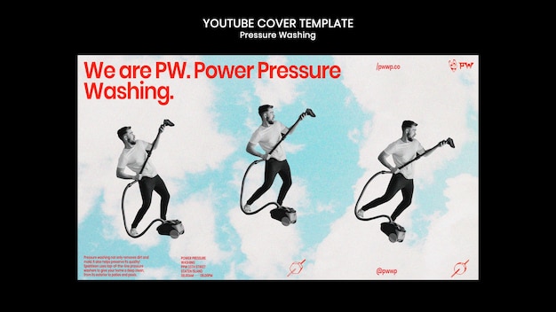 Free PSD pressure washing service youtube cover