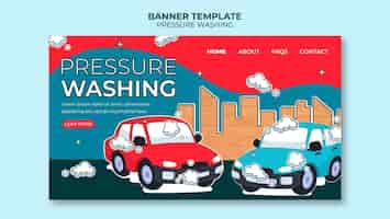 Free PSD pressure washing template design