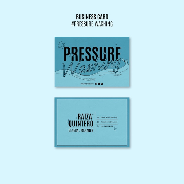 Free PSD pressure washing template design