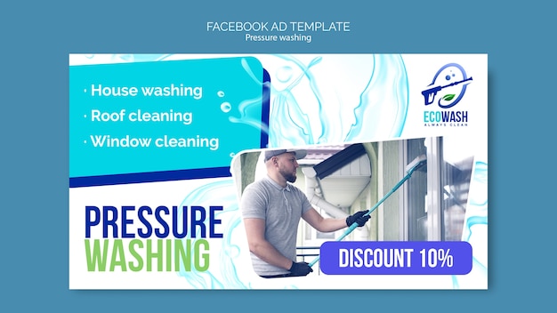 Free PSD pressure washing template design