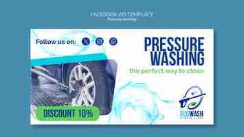 Free PSD pressure washing template design