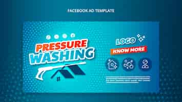 Free PSD pressure washing template design