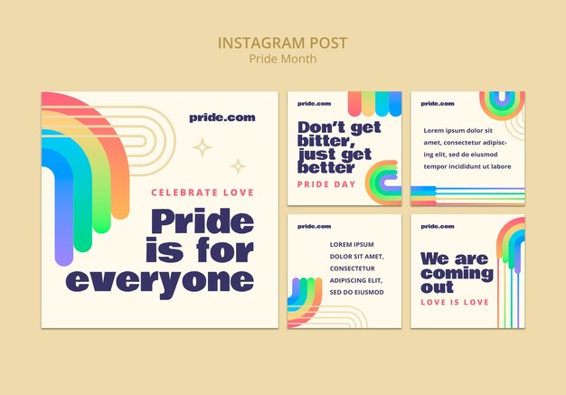 pride month celebration  instagram posts