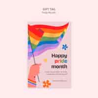 Free PSD pride month  celebration template