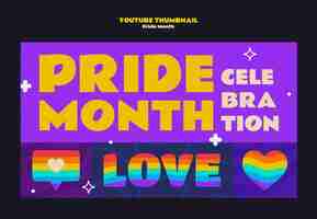 Free PSD pride month celebration template