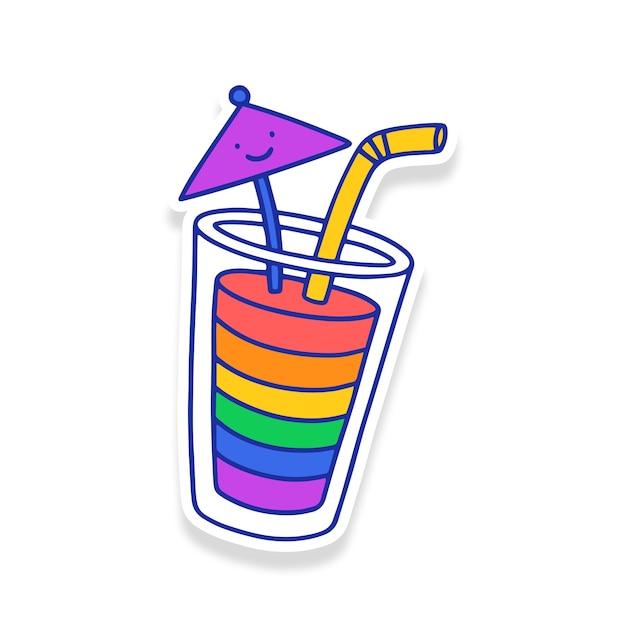 Free PSD pride month stickers