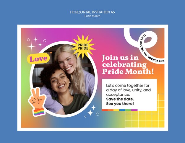 Pride month template design