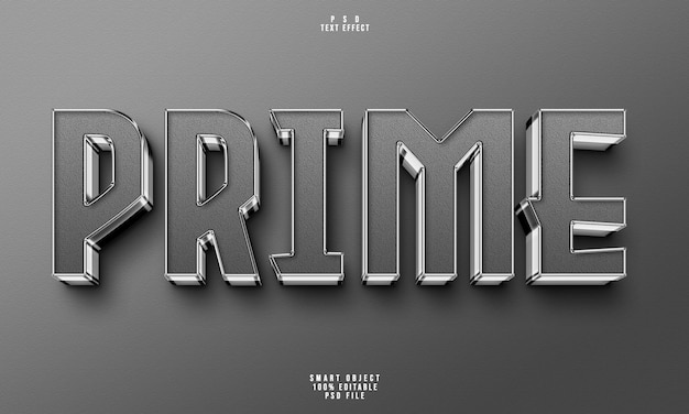 Prime 3D editable text effect