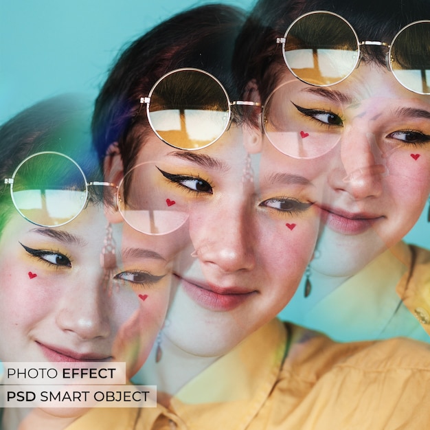 Free PSD prism photo effect