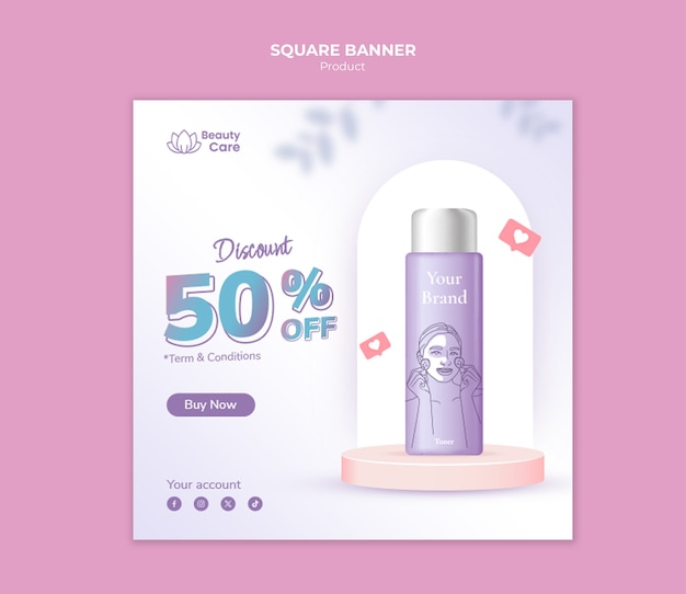 Free PSD product  template design