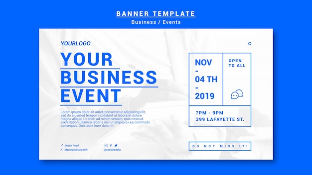 Free PSD professional business banner template