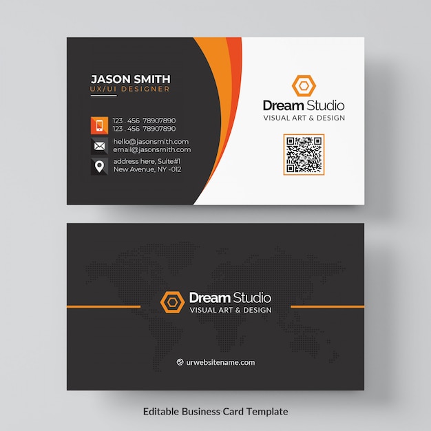 Professional business card mockup