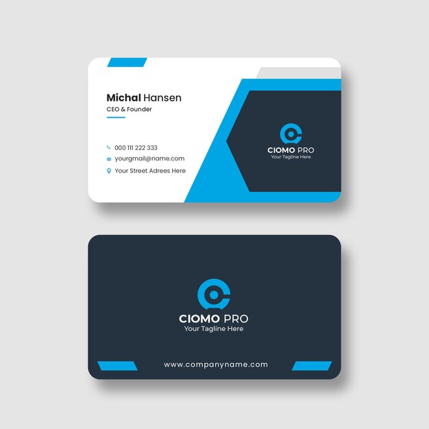 Professional business card template