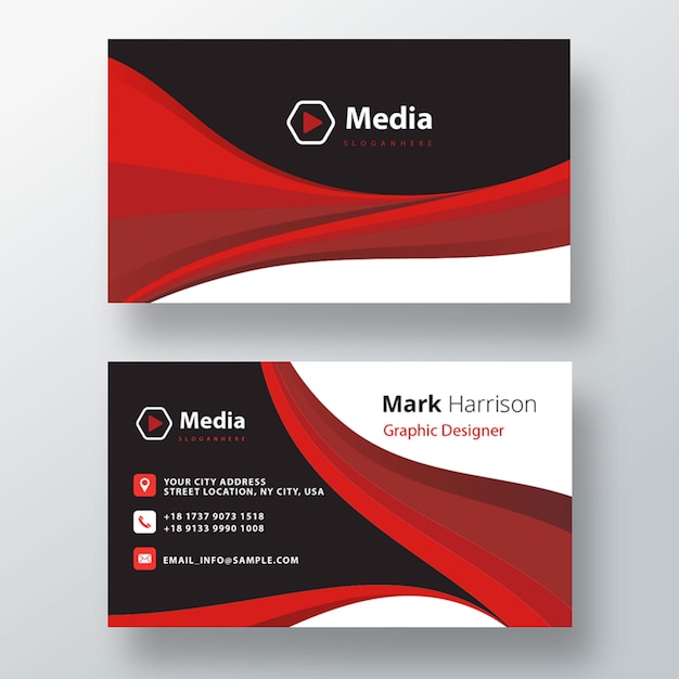 Free PSD professional corporate psd business card template