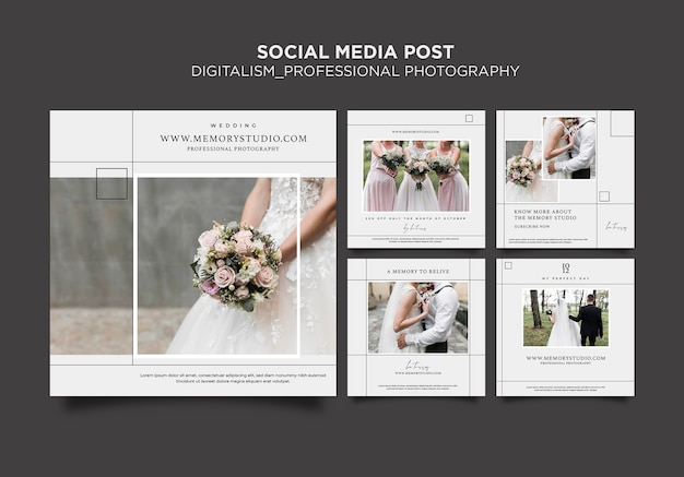 Professional photography social media post