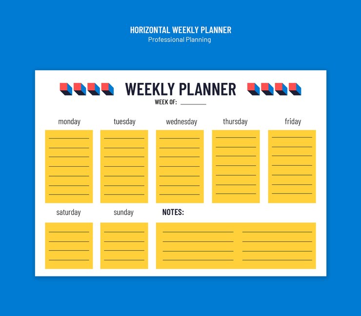 Free PSD professional planning template