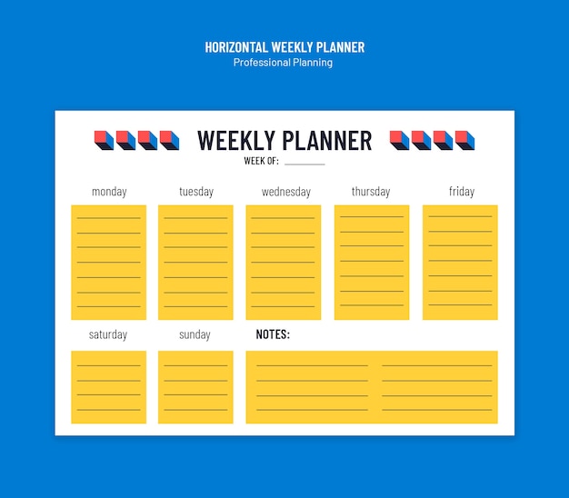 professional planning template
