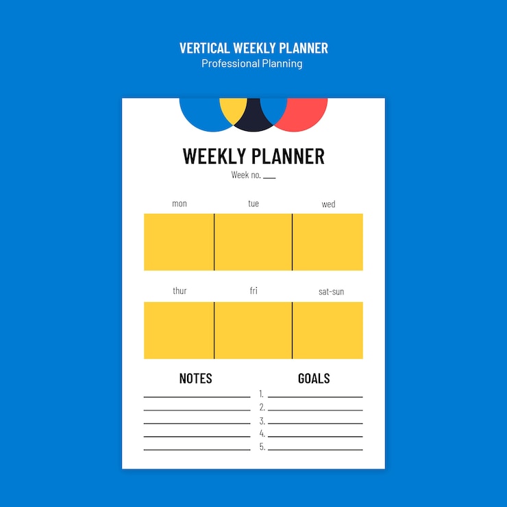 Free PSD professional planning template