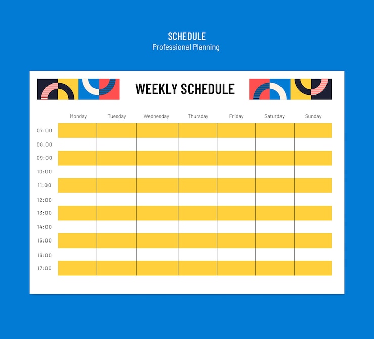 Free PSD professional planning template