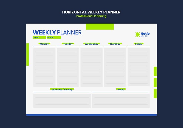 Free PSD professional planning template