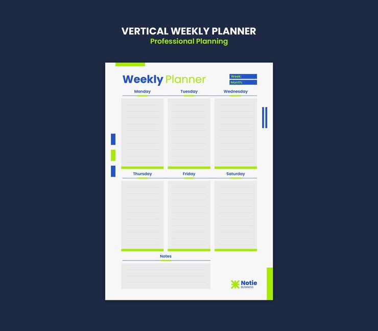 Free PSD professional planning template