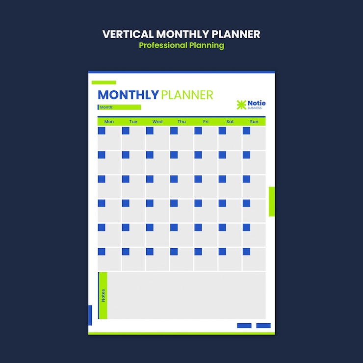 Free PSD professional planning template