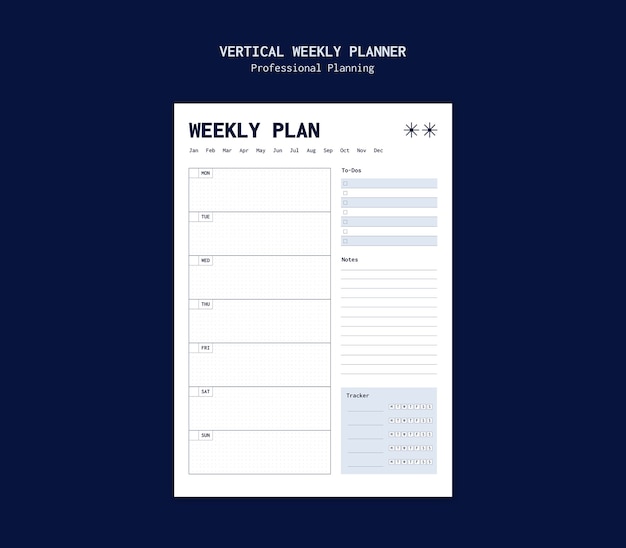 Professional planning template