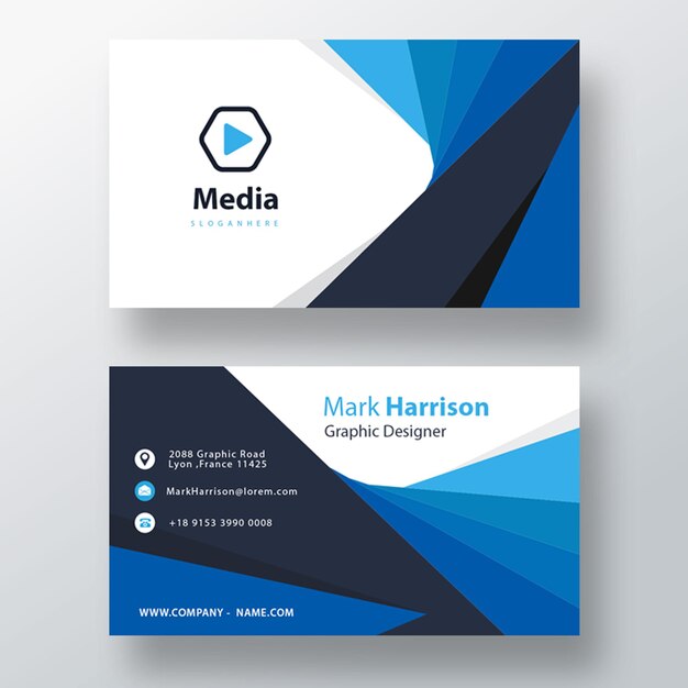 Professional PSD business card template