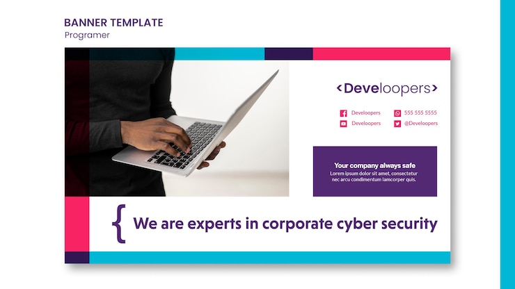 Free PSD programmer promo template banner