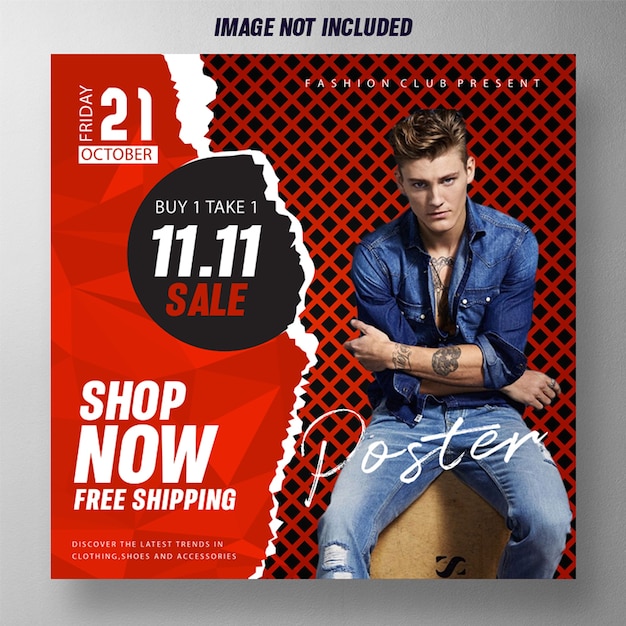 Promotional sales poster