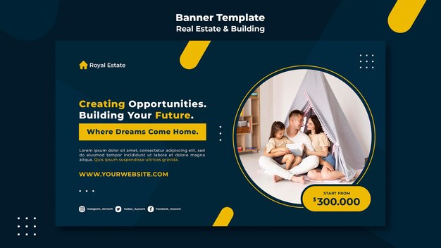 Property purchase banner template