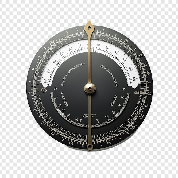 Protractor isolated on transparent background