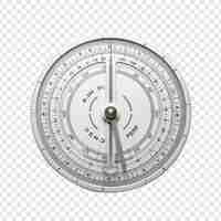 Free PSD protractor isolated on transparent background