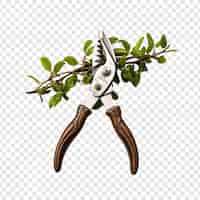 Free PSD pruning shears isolated on transparent background