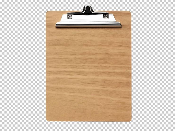 Free PSD psd blank clipboard isolated on background