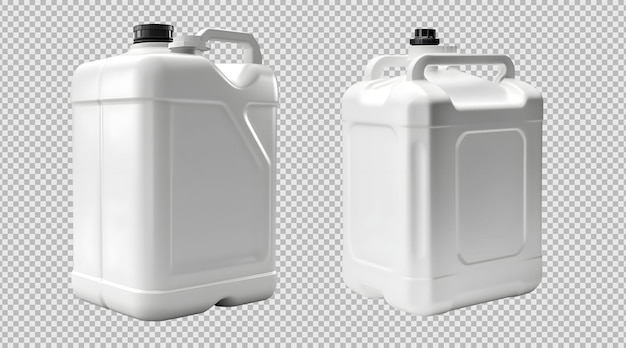 Psd Blank Plastic Jerrycans Isolated on Background – Free Download