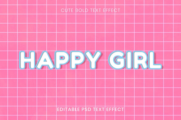 Free PSD psd editable 80s text effect template