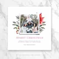 Free PSD a psd template for christmas card