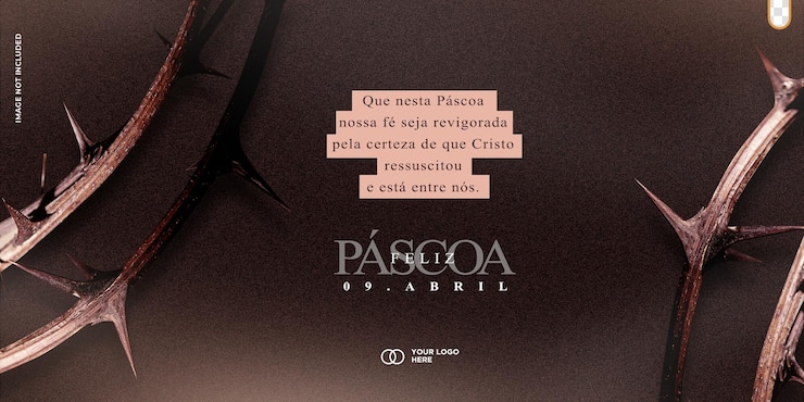 Free PSD psd template happy easter social media pascoa in brazil