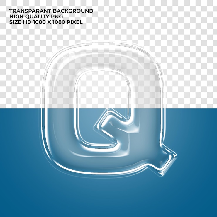 PSD 透明アルファベット文字