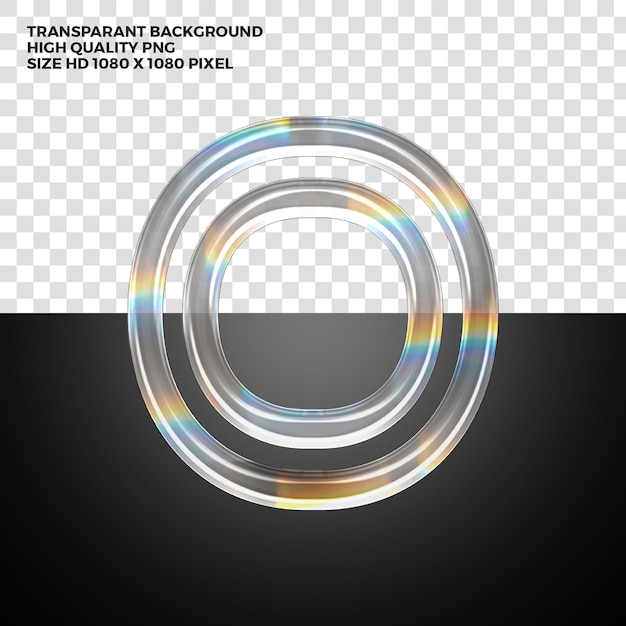 Free PSD psd transparant prismatic alphabet letter