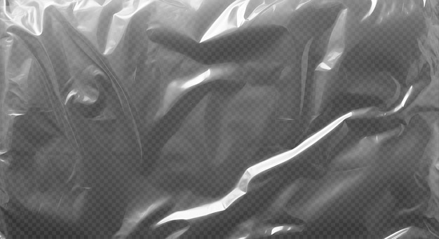 psd transparent plastic bag film wrap