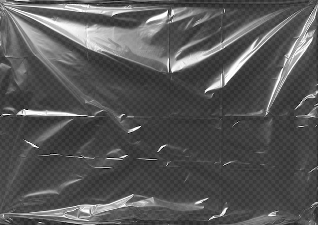Psd White plastic film wrap texture