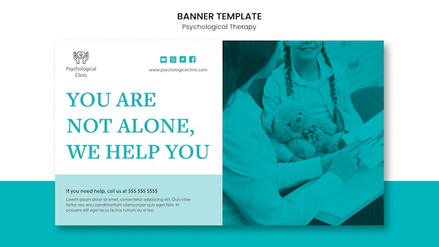 Psychological therapy banner theme