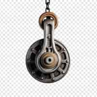 Free PSD pulley isolated on transparent background