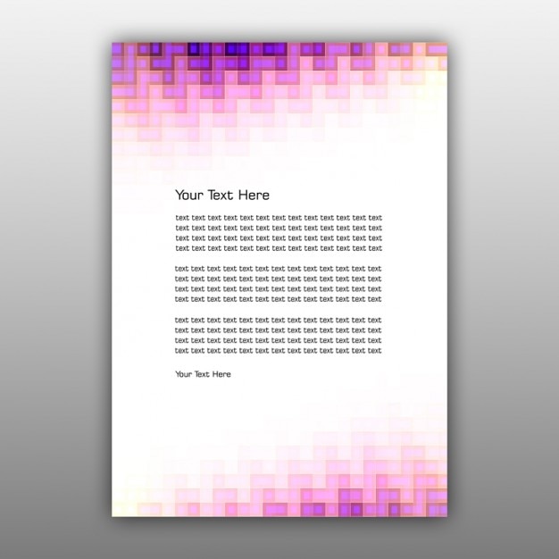 Бесплатный PSD Фиолетовый абстрактный дизайн брошюры