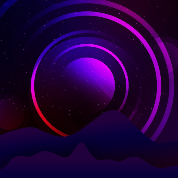 Фиолетовый фон в виде круга