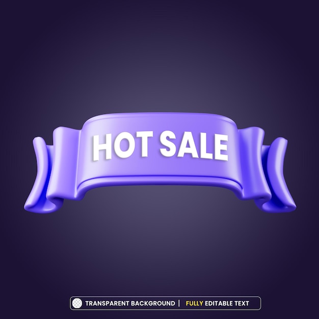 Бесплатный PSD Фиолетовый рекламный баннер с горячей распродажей